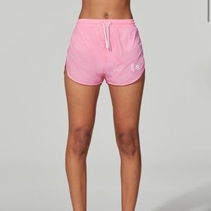 LESGIRLSLESBOYS X Barry’s Pink Nylon Shorts